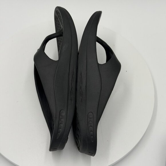 TELIC Energy Flip Flop Recovery Comfort Arch Support Black Shoe Size M (M8/W9) - Picture 4 of 8